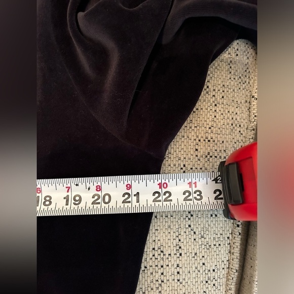 VTG LL Bean Black Velour Dress Long Sleeve Women’s L Midi Neutral Witchy Comfy - Picture 5 of 9